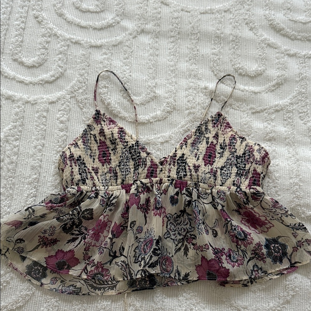 Zara Floral Crop Top